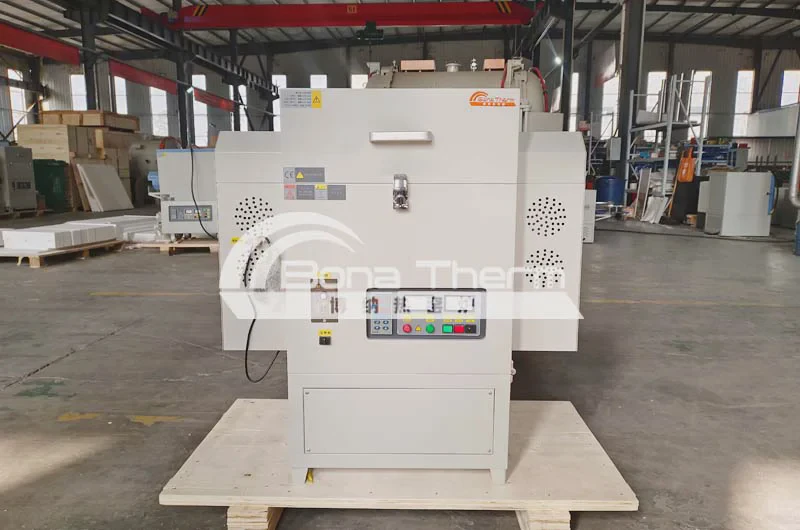 专注高温设备定制，西安博纳热电炉准时交付山东理工大学1200℃旋转倾斜管式炉